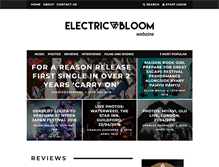 Tablet Screenshot of electricbloomwebzine.com
